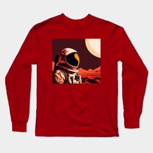 Astronaut on Mars Long Sleeve T-Shirt